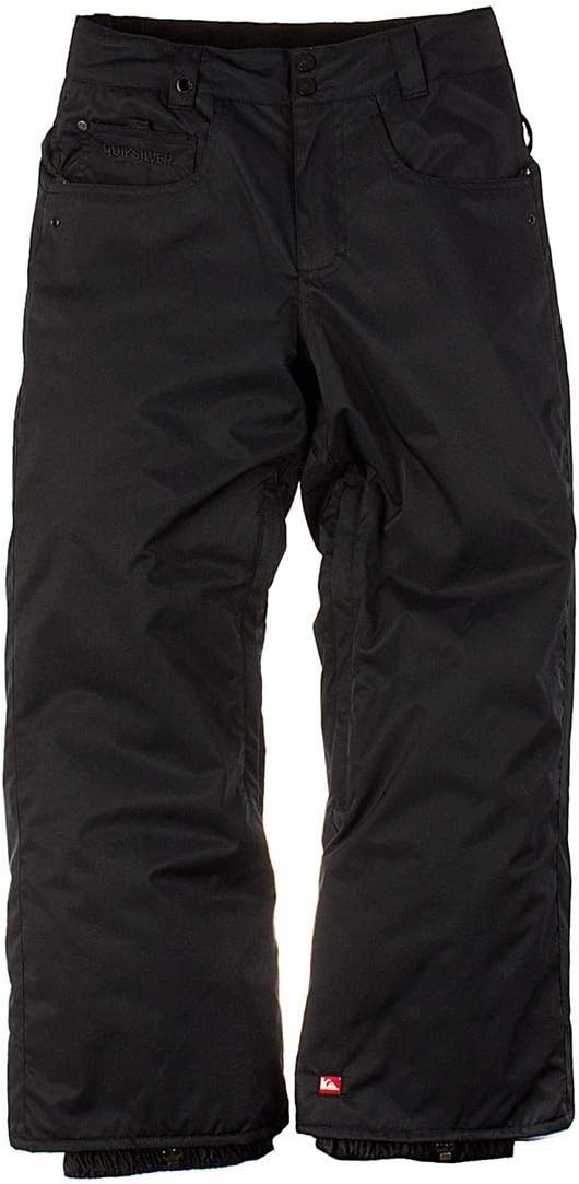 Quiksilver Drizzle Youth Boy's Insulated Snowboard Pant (Black, Medium)
