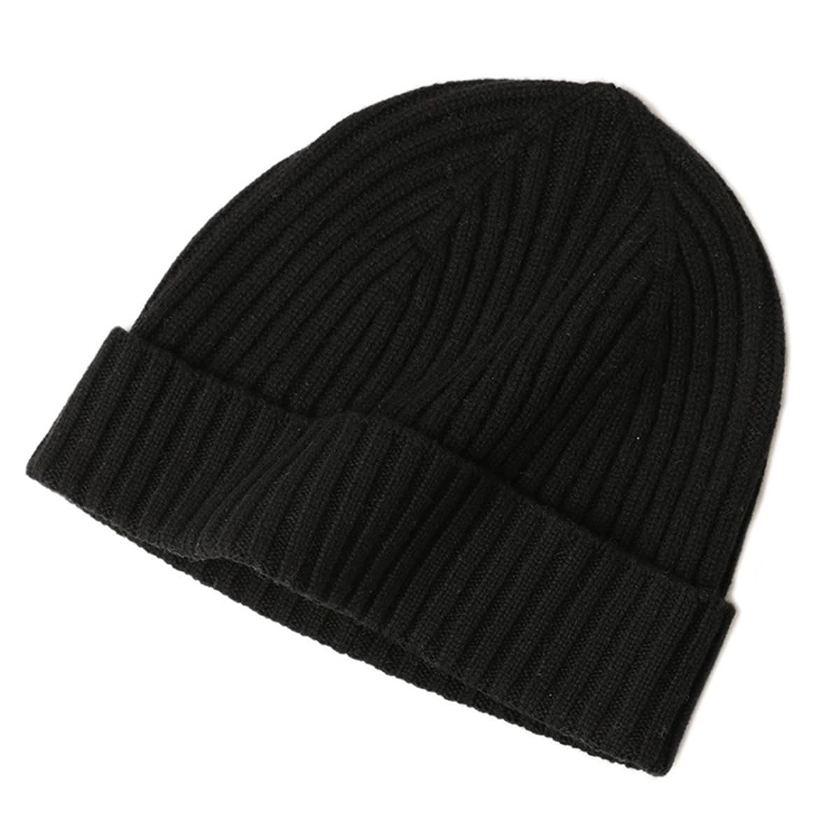 YUONNY Winter Beanie Mütze Schal Handschuhe Set 100% Merinowolle für Damen Herren, Weiche Warm Strickmütze mit Bündchen, Langer Schal und Vollfinger Fäustlinge 3-in-1 Set für Outdoor Sport Ski
