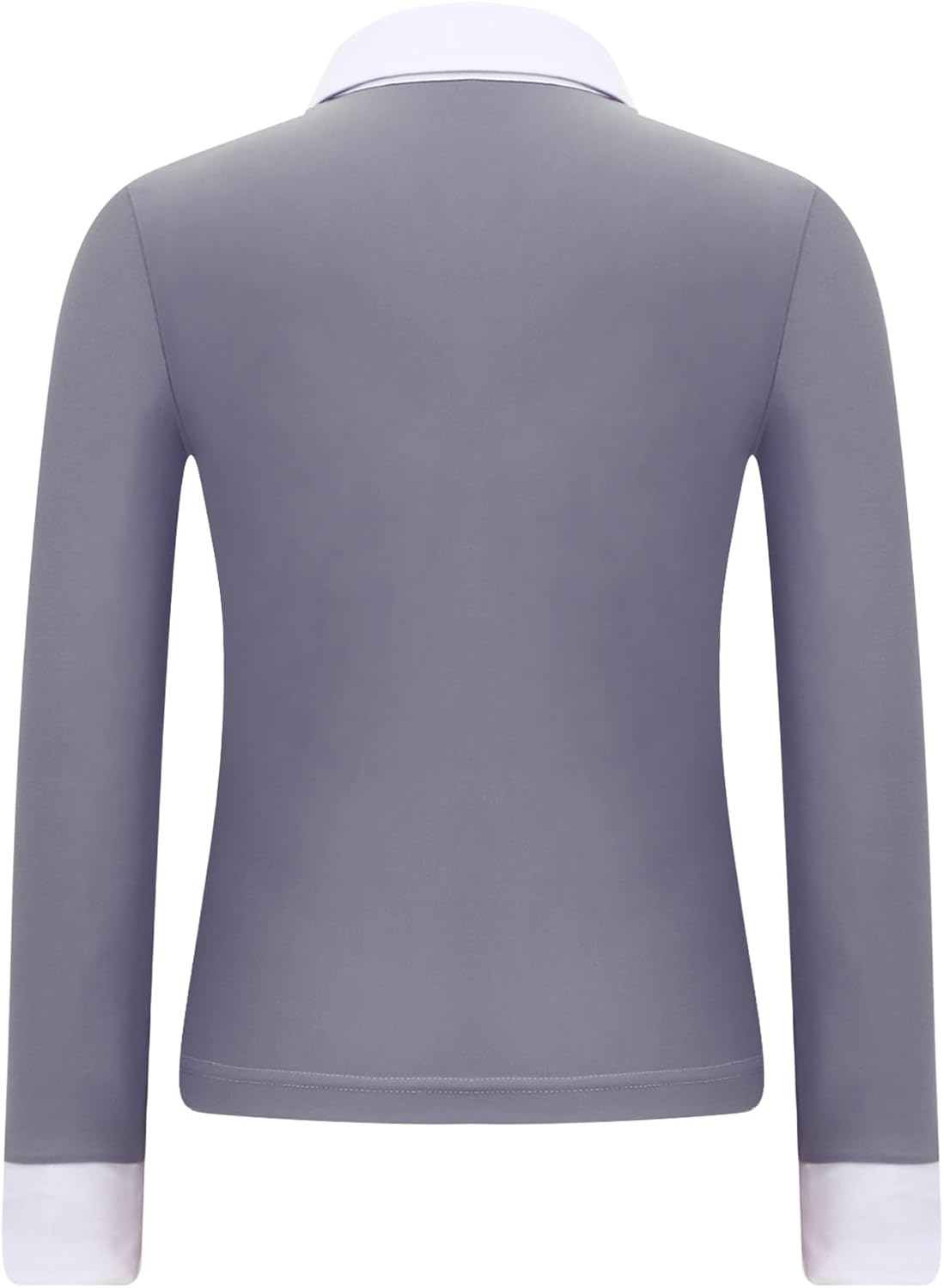 Freebily Girls Riding Shirt Half Zip Pullover Sweatshirt Equestrian Long Sleeve Top Moisture Wicking