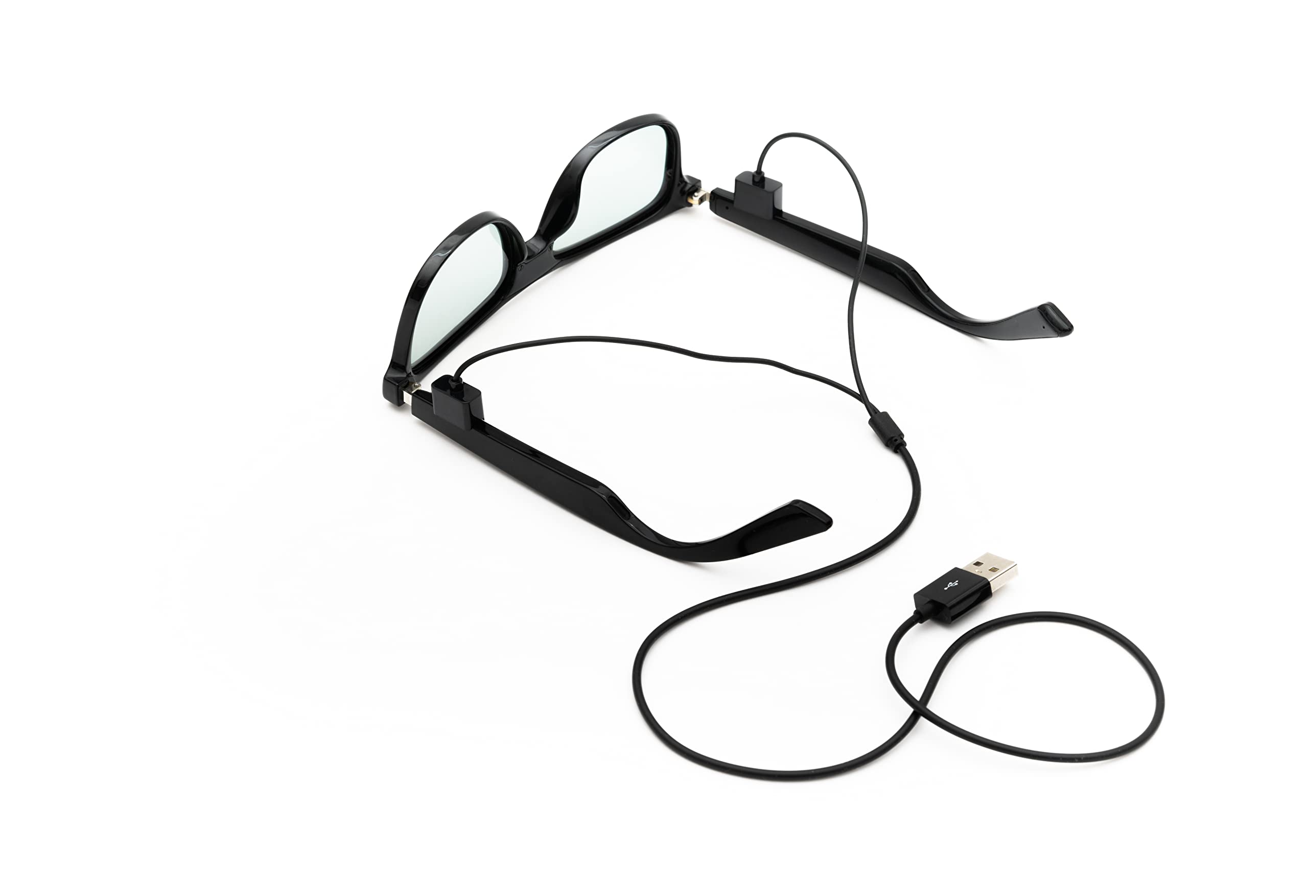 Wicue VR-3001 Occhiali da sole E-lectromusic, lenti elettroniche fotocromatiche istantanee e polarizzate, Bluetooth, gestione chiamate e musica tramite touch, Nero