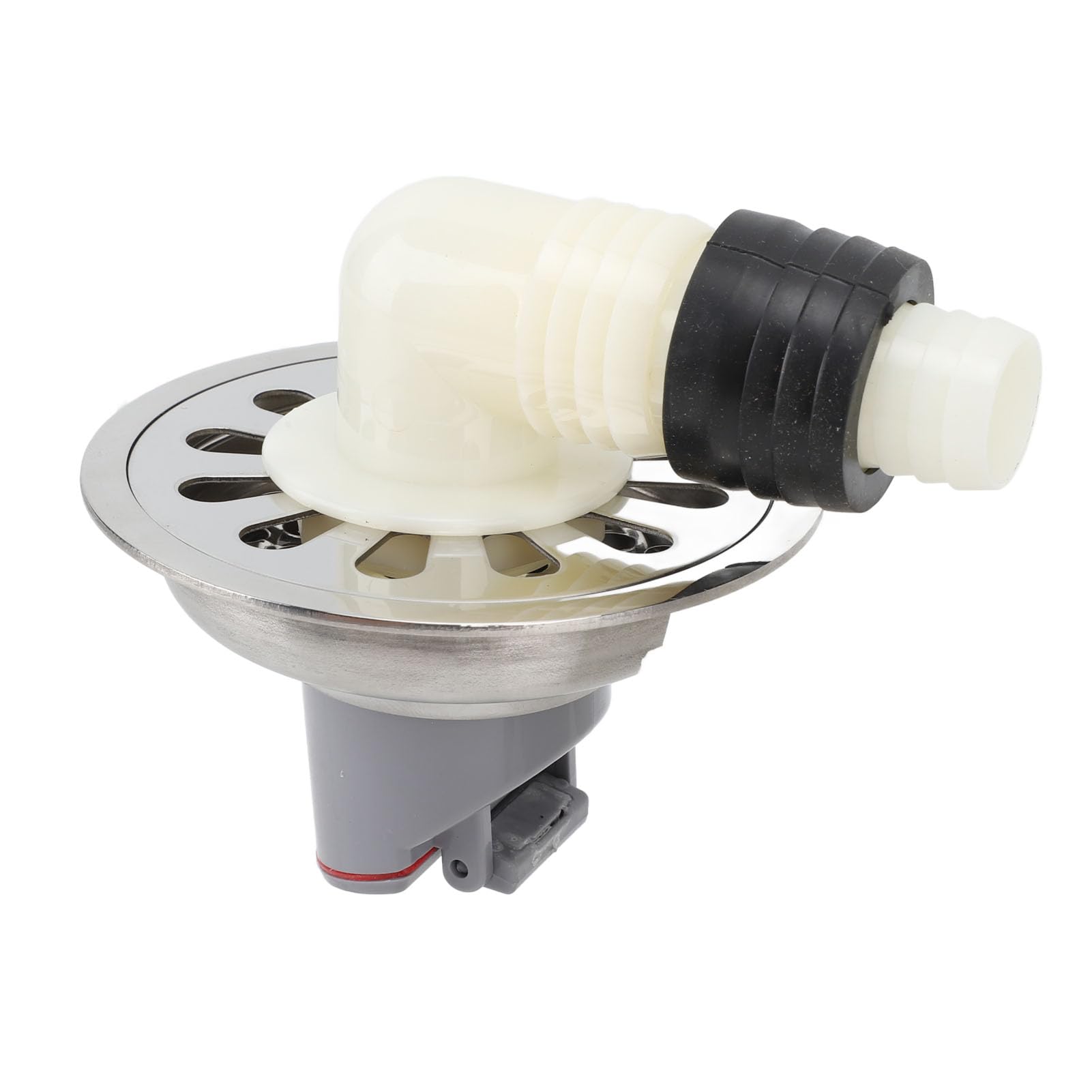 Omabeta Scarico a Pavimento Tondo in Acciaio Inox 304 Antiodore Diametro 9 Cm per Ristrutturazione di Bagno e Balcone