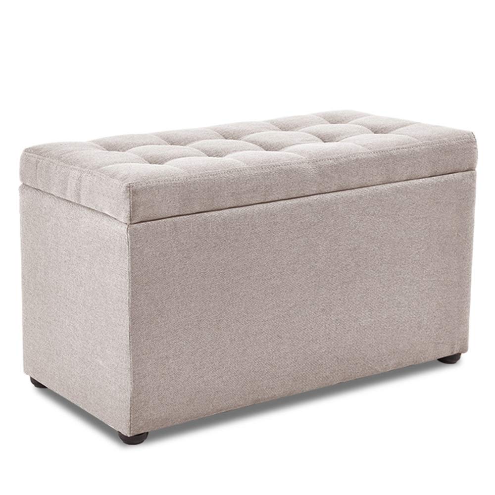 Tabouret de canapé simple bei pour salon, banc à chaussures rembourré de 60 cm
