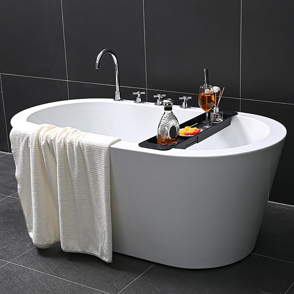 Garneck 1pc Telescopic Bathtub Frame Metal Shelf Spa Tub Metal Bracket Bathtub Trays for Tub Shower Organizer Tray Table Tray Bath Table Tray Shelves Soap Dish Desk Plastic