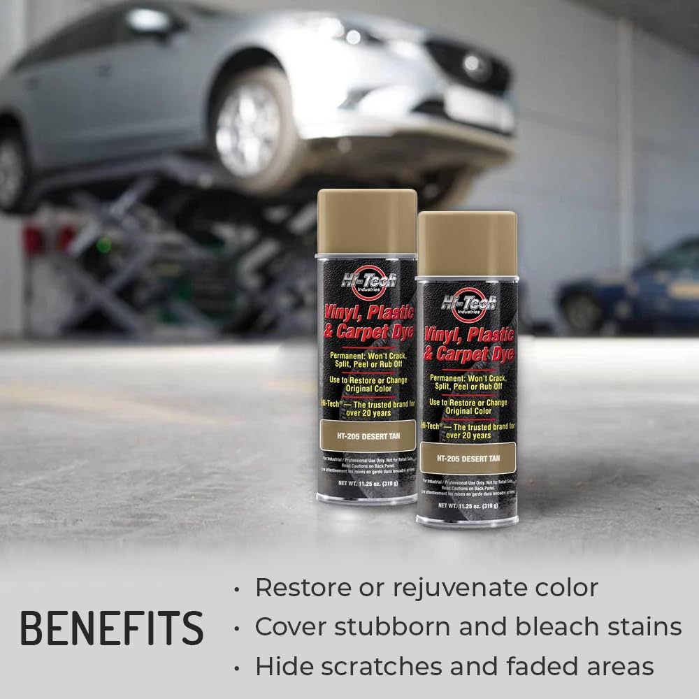 HI-TECH Vinyl, Plastic, and Carpet Dye - Color Restorer for
