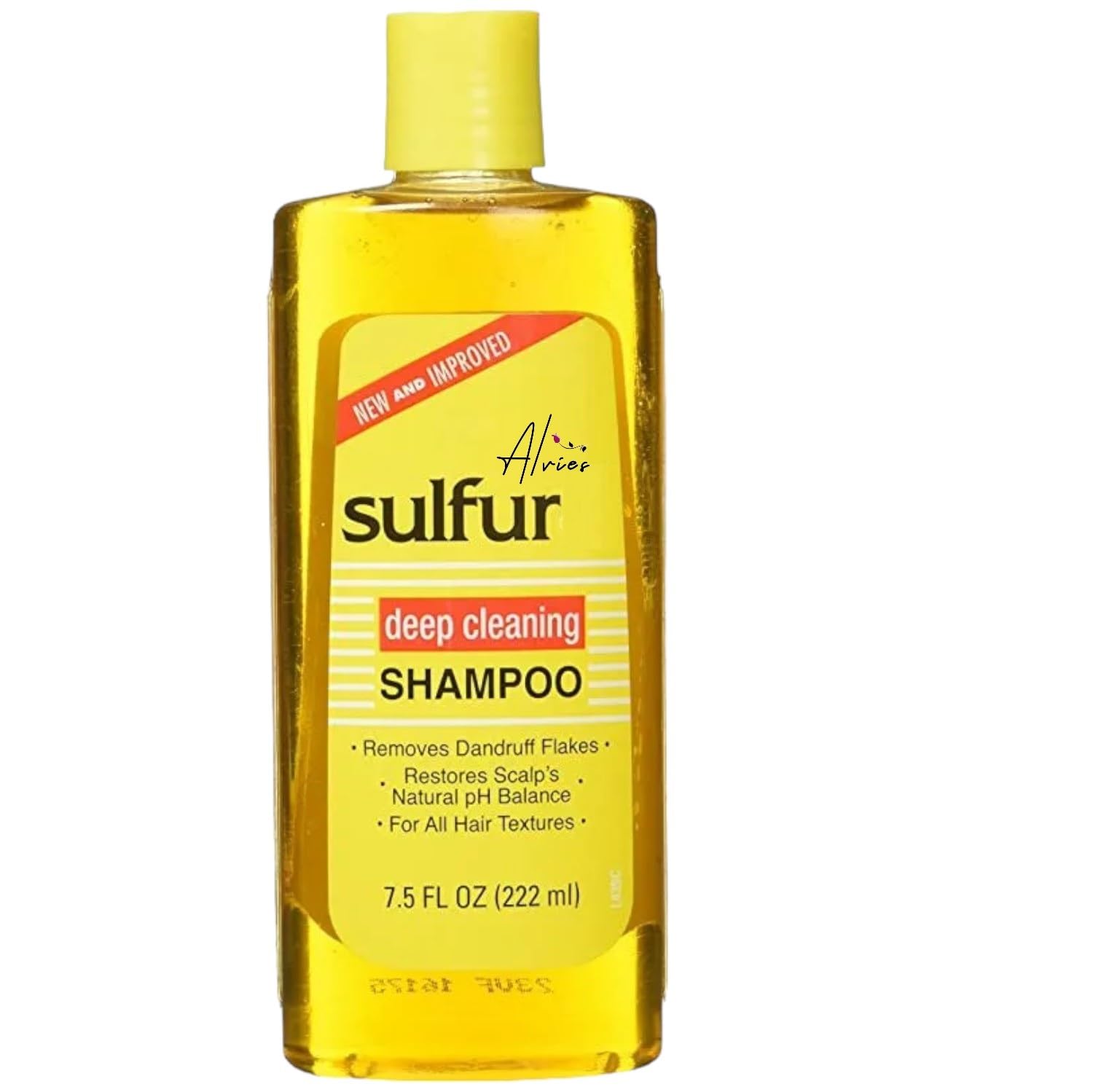 Alvies® Sulfur Deep Cleaning anti-dandruff Shampoo Size: 11.5oz 340ml, 222 ml (Pack of 1)