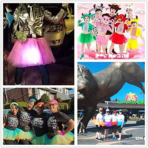 XINXIYAN Pink Tutu Skirts for Women Halloween Costume Adult Party Favor Dance Tulle Skirts — view 5