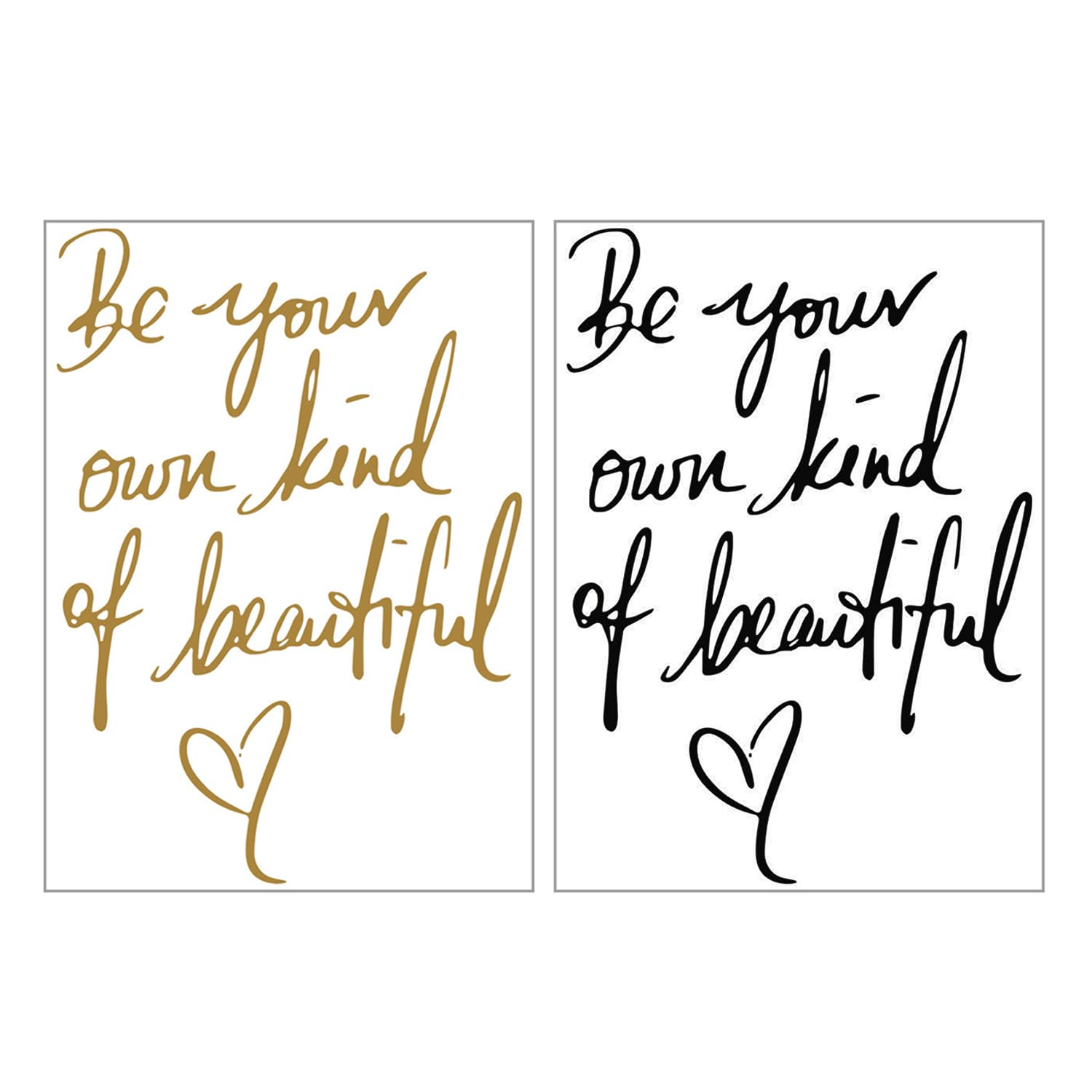 Ubsiuh Gold 2 Sets Of Inspirational Quotes Wall Stickers, Home Accessories, Simple And Versatile Wall Stickers, And Wall Decorations (, Silver).