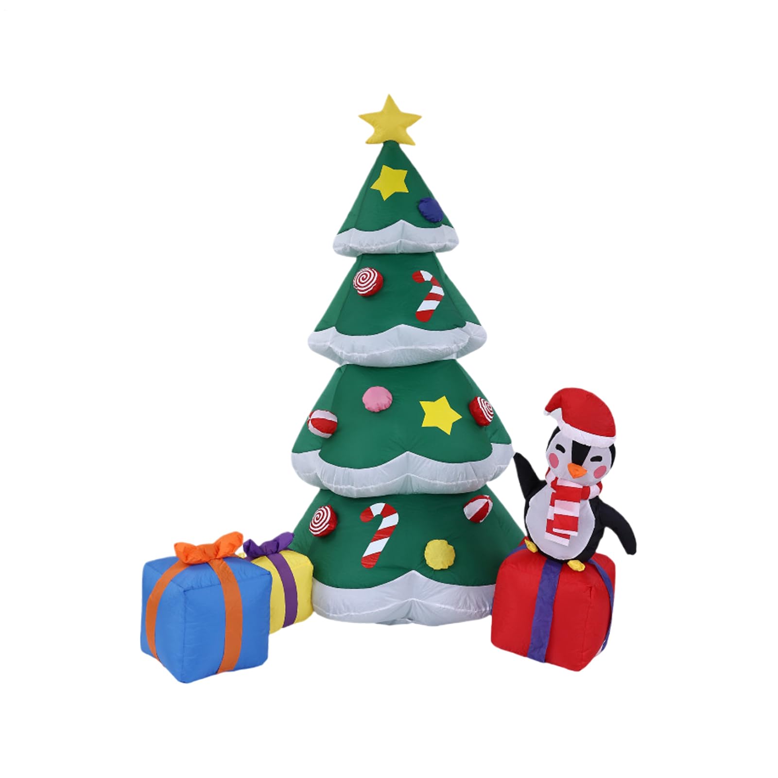 Árboles De Navidad Inflables 1.8m Iluminado para Navideñas Hinchable