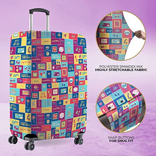 Image of Nasher Miles Polyester Protective Luggage Cover Set of 2 (Medium-Large) - Wanderskye Design