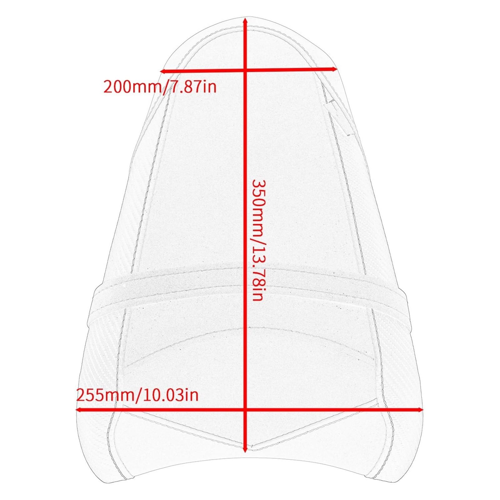 Fotel motocyklowy Poduszka tylnego siedzenia pasuje do Kawasaki Ninja 650 Z650 2017-2025 poduszka tylnego siedzenia pasażera poduszka Pad akcesoria motocyklowe(Green)
