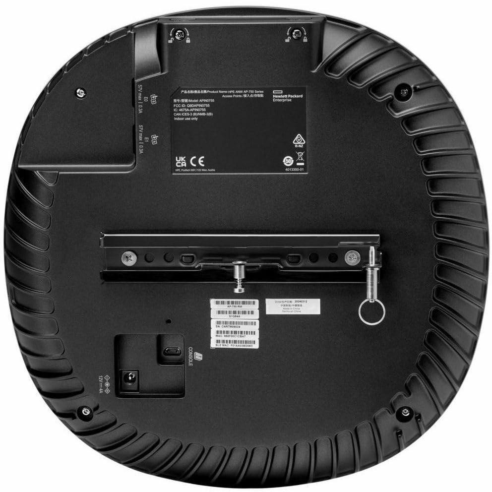 Image of Aruba AP-755 Tri Band Wi-Fi 7 IEEE 802.11a /b /g /n /ac /ax /be /az /mc 18.70 Gbit /s Wireless Access Point - Indoor - 2.40 GHz, 5 GHz, 6 GHz - Internal - MIMO Technology - Multi User MIMO - 2 x Network (RJ-45