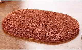Alfombras de baño modernas de microfibra antideslizante, ultra suave, peluda, absorbente de agua, de secado rápido, alfombra de piso, color marrón, 40 x 60 cm