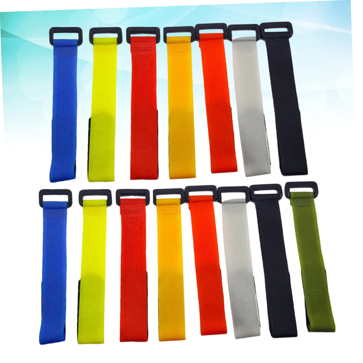 balacoo 2sets Fishing Pole Holders Rod Straps Binding Belt Accessories for Outdoor Fishing Easy to Carry Store (random) 15pcs*2