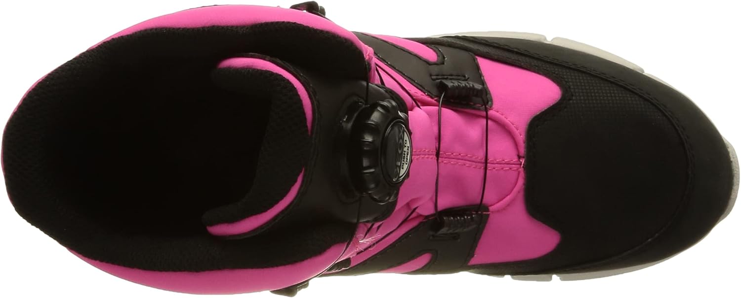 Geox Meisjes J Flexyper Girl B Ab enkellaarzen, zwart ivoor, 33 EU