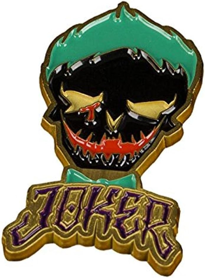 QMx Suicide Squad Joker Lapel Pin : Clothing, Shoes & Jewelry