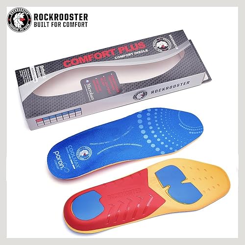 Miniatura 6 de ROCKROOSTER Soporte de arco para hombre y mujer, antifatiga, cómoda plantilla acolchada para aliviar el dolor en el talón, calzado de repuesto