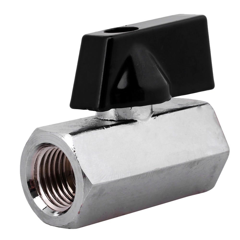 Valvola A Sfera Ottone Cromato Valvola A Sfera Mini In Ottano Cromato - 3/8" MNPT X 3/8" FNPT, Perfetta Per Impianti Idraulici Netatmo Valvola - Foto 5