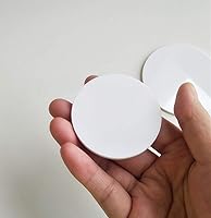 Vista 3 de 20 círculos redondos de acrílico blanco, disco redondo de acrílico blanco, hoja redonda, disco redondo de círculo Lucite de 1/8 pulgadas de grosor