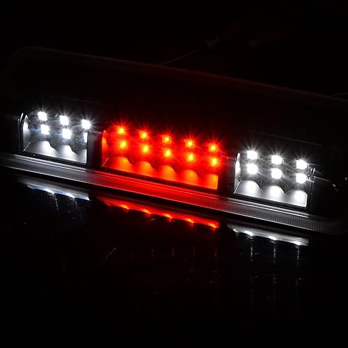 PIT66 3 luz de freno LED, compatible con Ford F150 Lobo 04-0807-10 Ford Explorer trasera tercera alta montaje luces traseras lente transparente