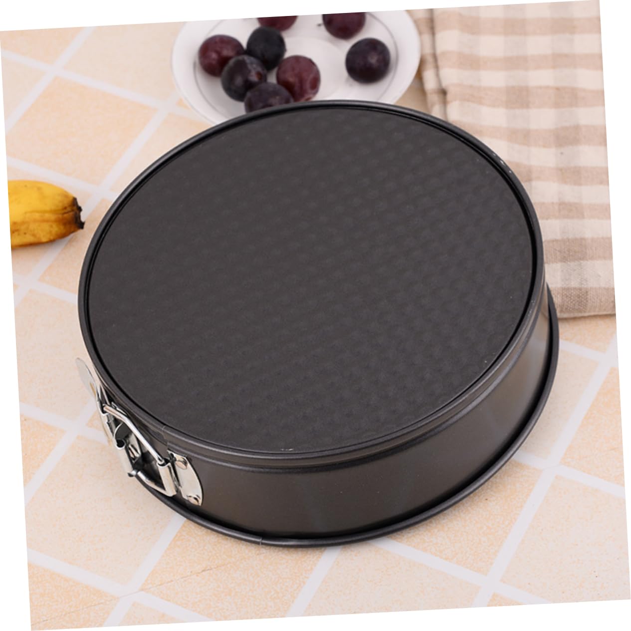 PRETYZOOM Moules à Gâteaux Ronds Antiadhésifs Live Buckle 6 Pièces