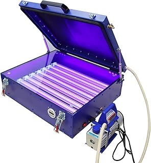 INTBUYING Screen Printing 5060 Vacuum LED Exposure Unit Precise Screen 18X22 Inch Pump Out