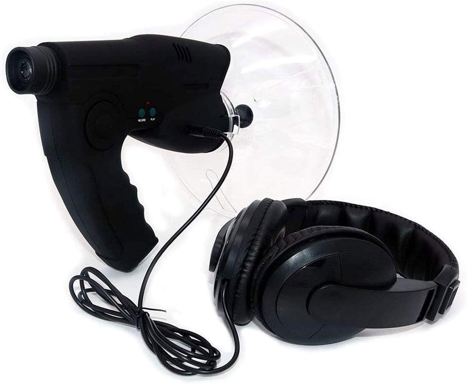 Portable Parabolic Microphone Monoculars Monocular X8 Bionic Ear Magnification Monocular Sound Amplifier Long Range Listening Device for Outdoor Activities and Family E