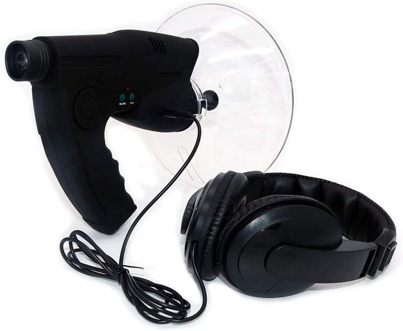 Portable Parabolic Microphone Monoculars Monocular X8 Bionic Ear Magnification Monocular Sound Amplifier Long Range Listening Device for Outdoor Activities and Family E