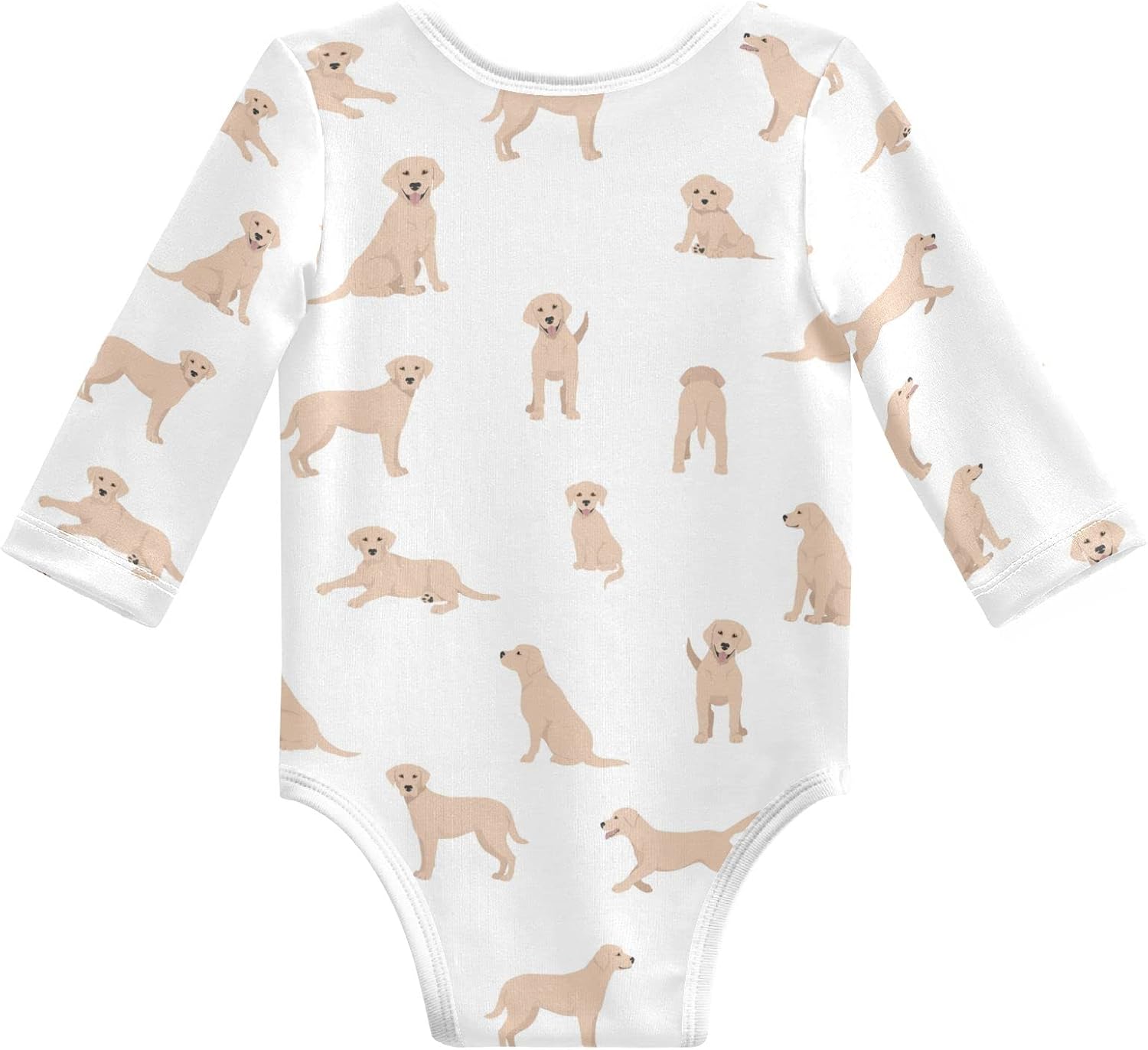 vvfelixl Baby Bodysuits Black Pug White Long Sleeve Cotton Baby Clothes For Boys Girls 0-24 Months