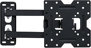 حامل تلفزيون عالمي يثبت على الحائط من 14 إلى 42 بوصة - حامل حائط دوار وإمالة مع قاعدة تثبيت متحركة | حامل تعليق للتلفزيون لشاشات ليد وLCD من ريساشي