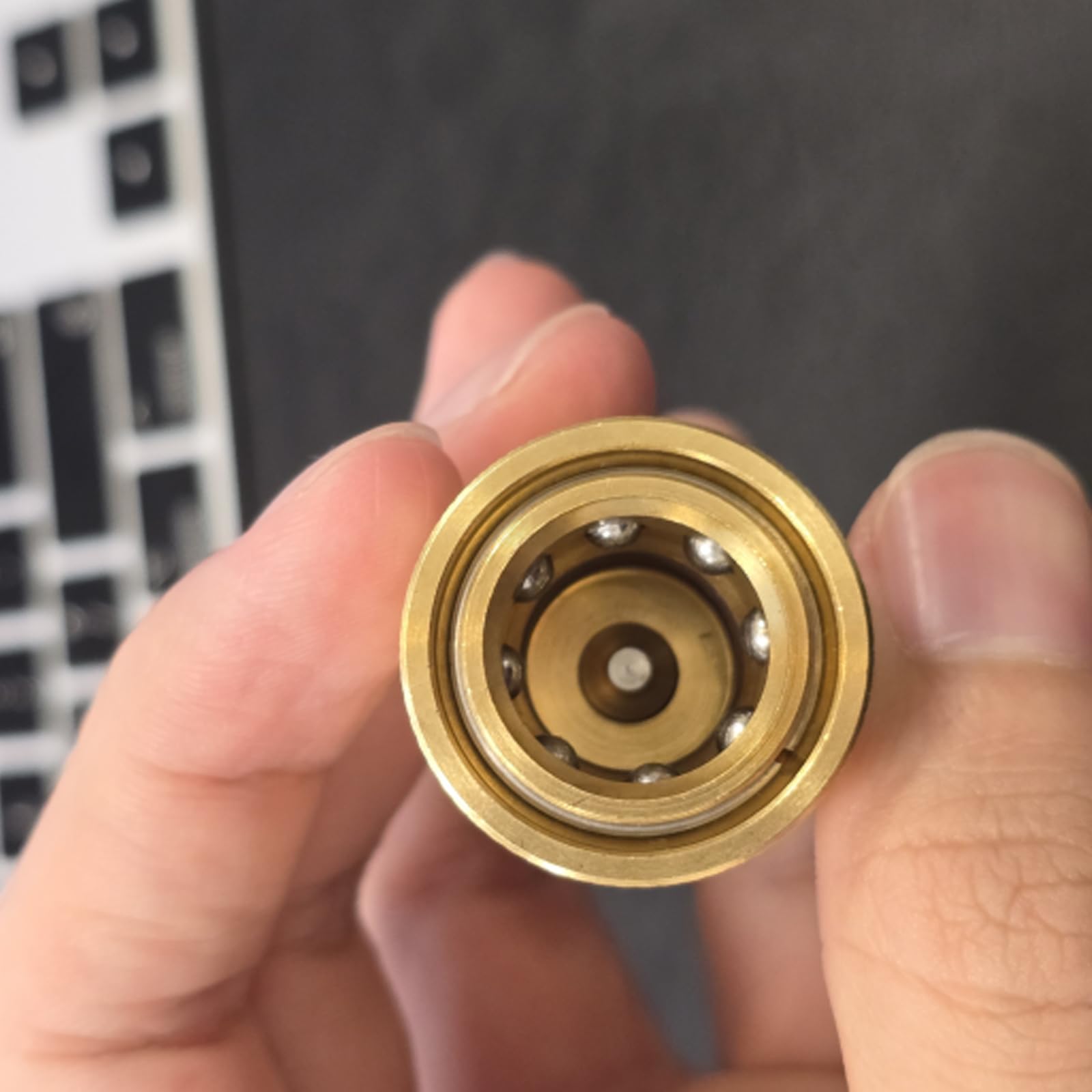 Durablity Bronze - Juego de 4 accesorios de desconexión rápida a prueba de fugas para compresores, ajuste de bronce