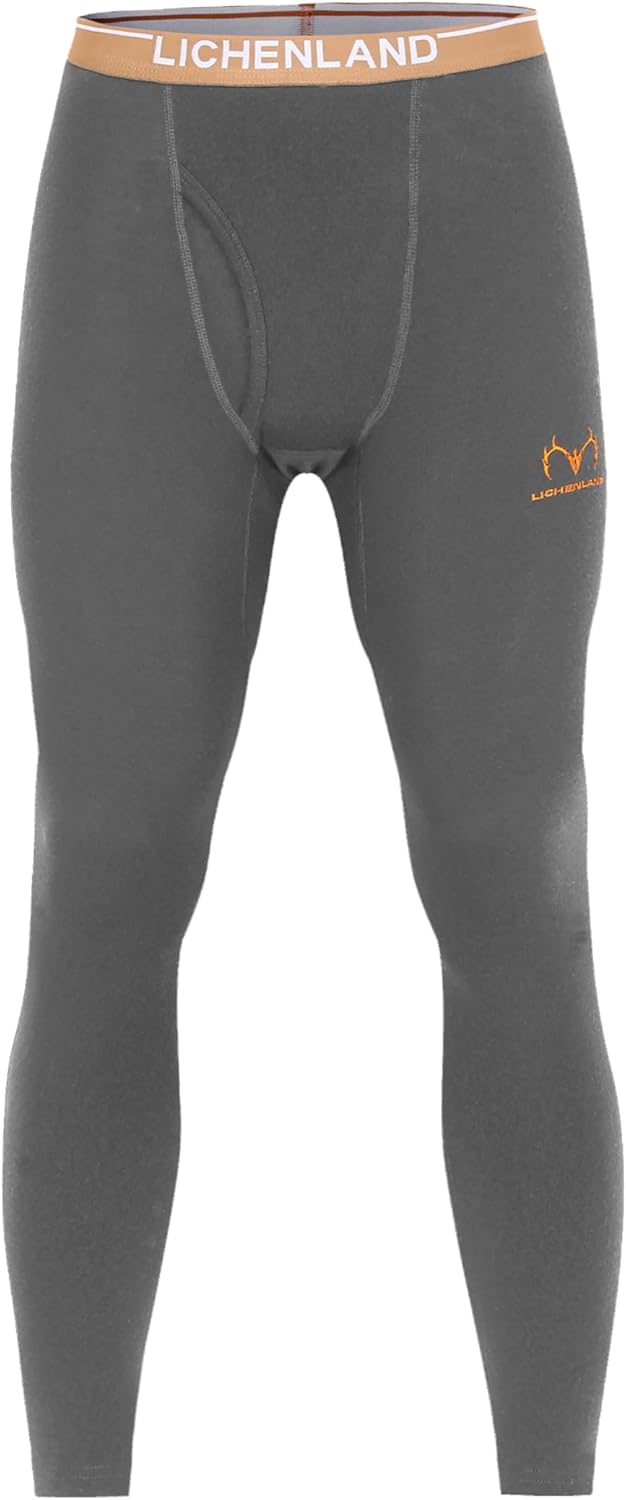 Men's Merino Wool Hunting Base Layer Bottom Thermal Underwear Pants