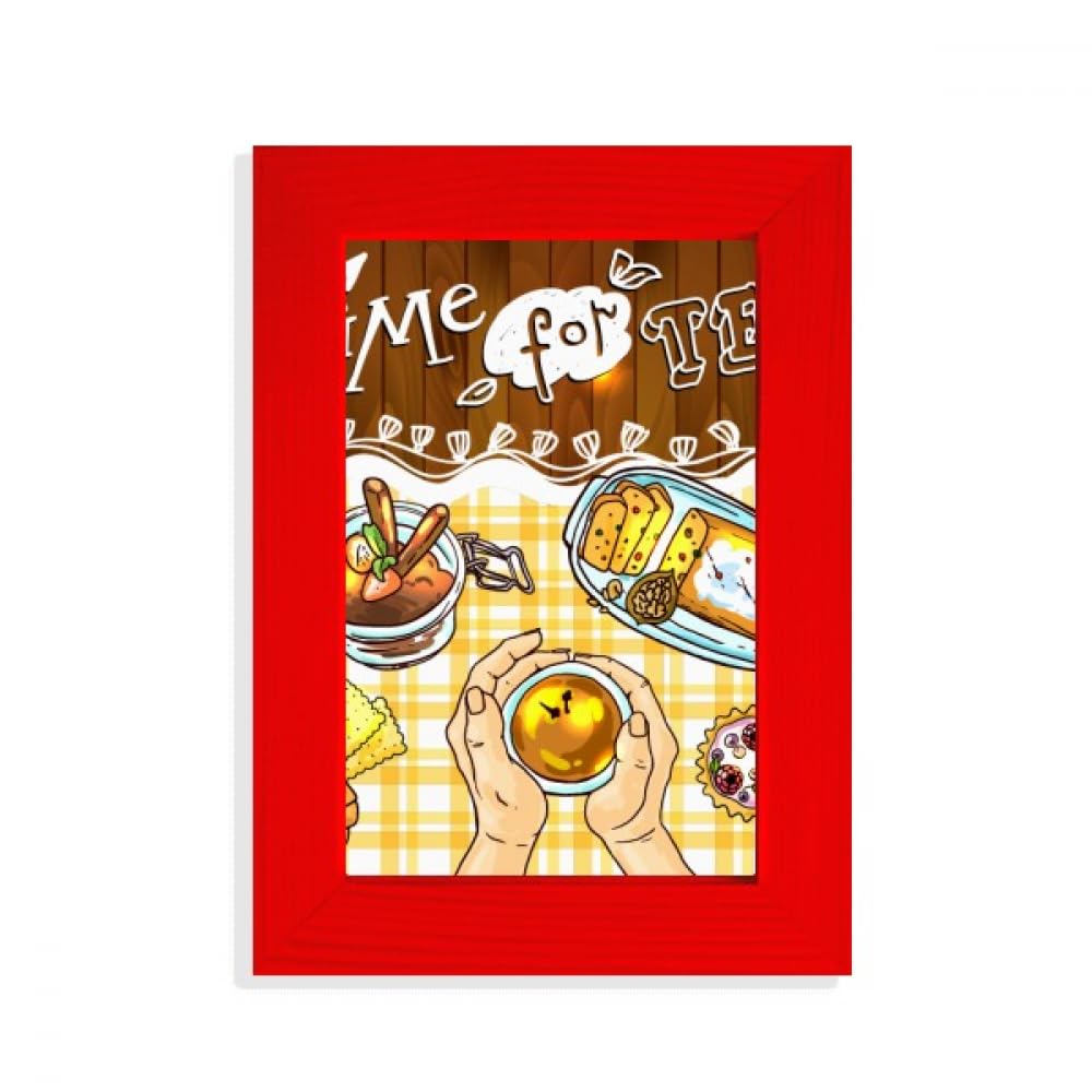 Cadre photo rouge déco de cuisine gourmande Time for Tea