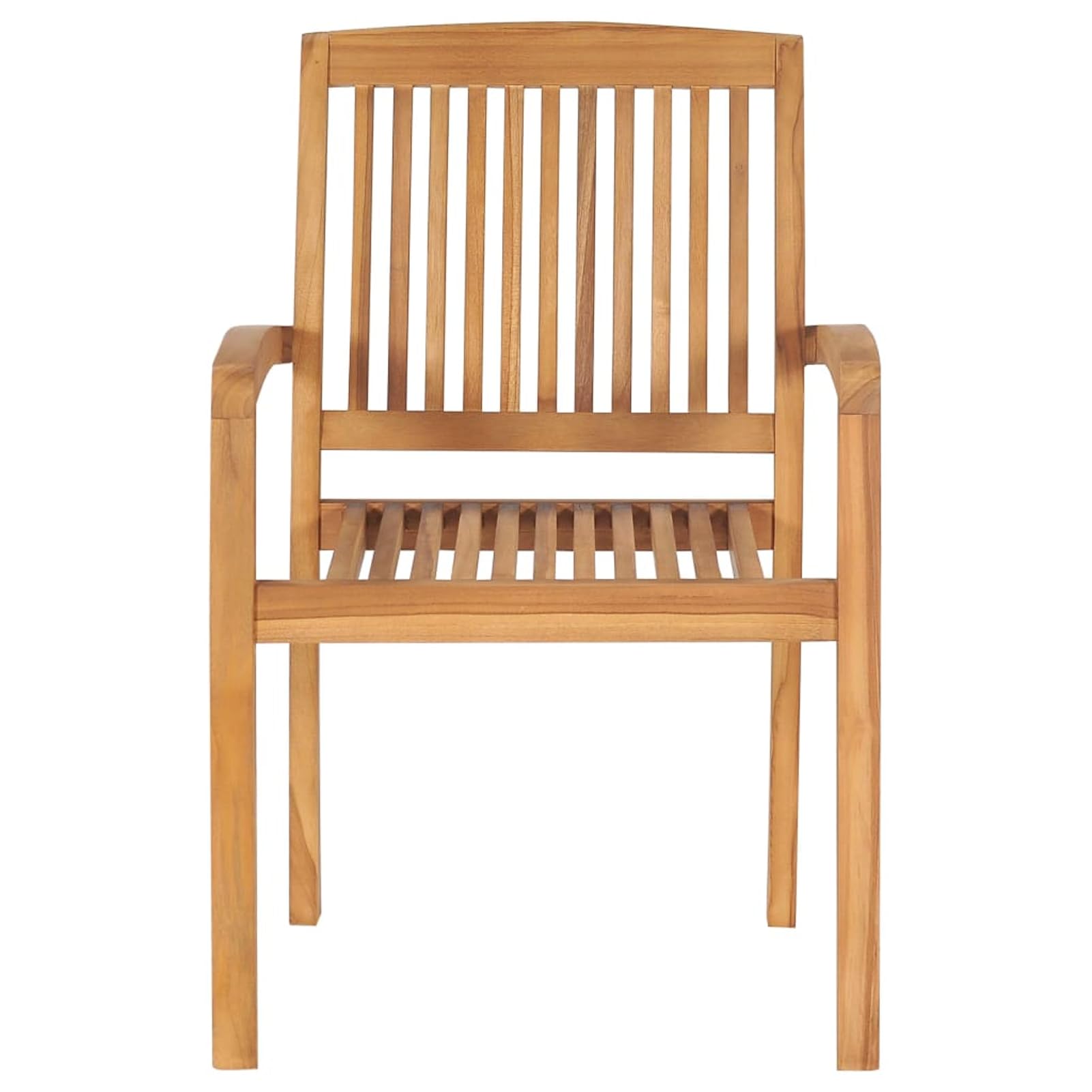 Chaises de salle à manger de jardin en teck massif bois durable et élégant Gecheer