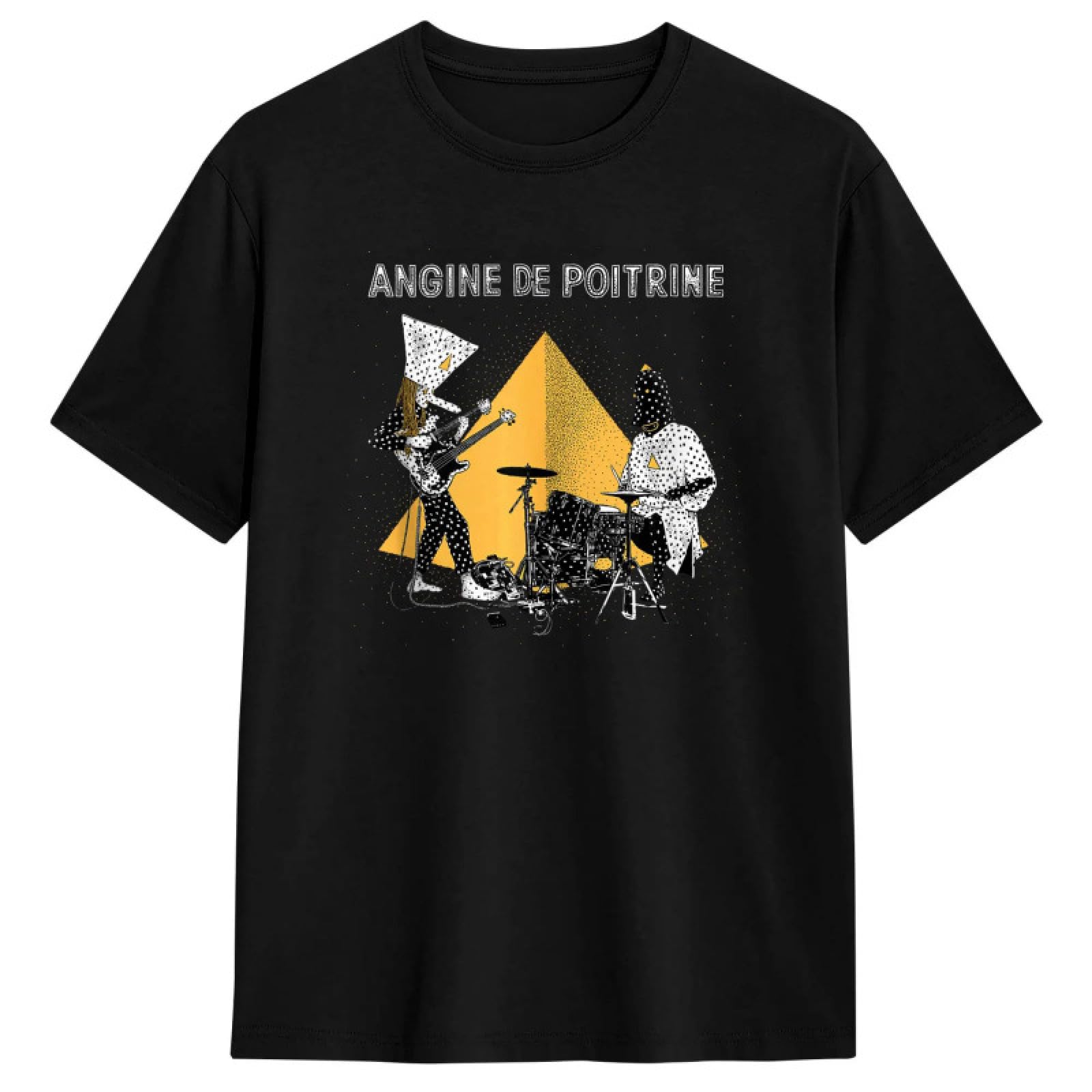 Angine De Poitrine UK Tour 2026 Hoodie, Masque Triangle Graphique, Pullover Unisex