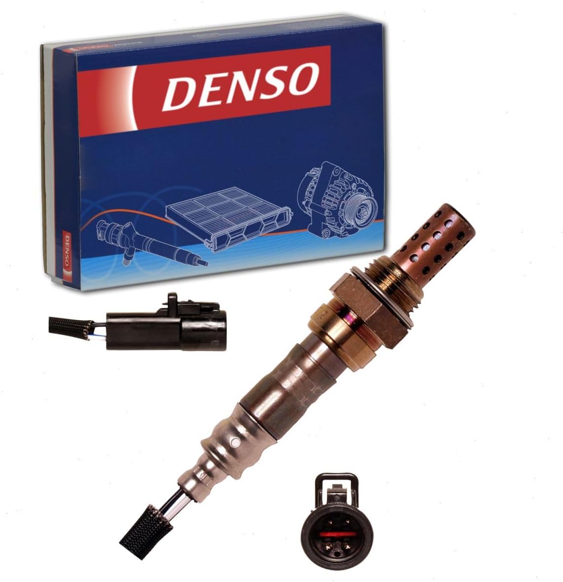 DENSO Downstream Oxygen Sensor compatible with Ford Expedition 4.6L 5.4L V8 1997-2011