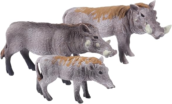 Lifelike Wild Boar Figurine Plastic Decoration for Mini Farm