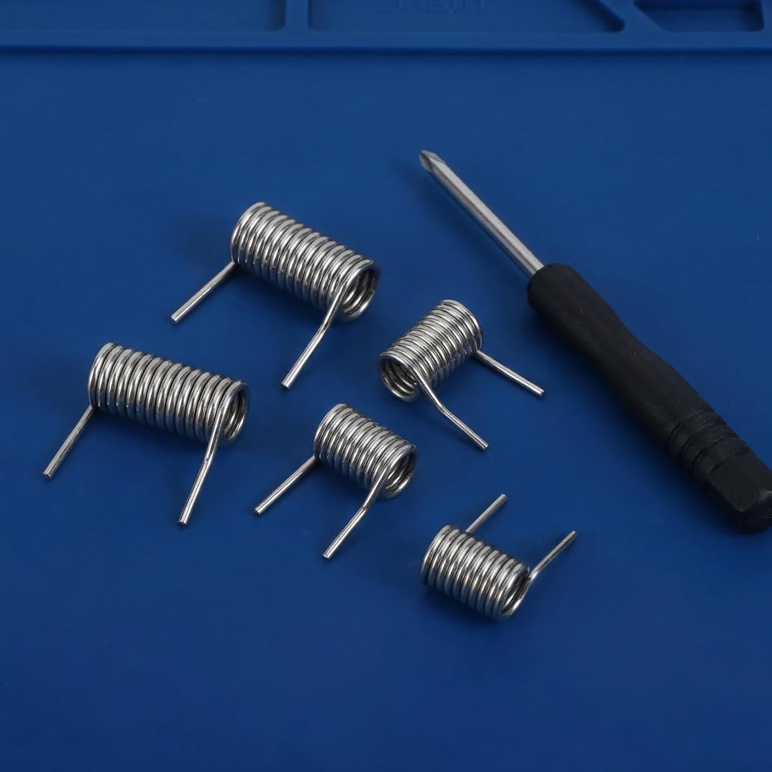 CALLARON 5 Pack Door Closer Springs, Stainless Steel Torsion Hinge Springs