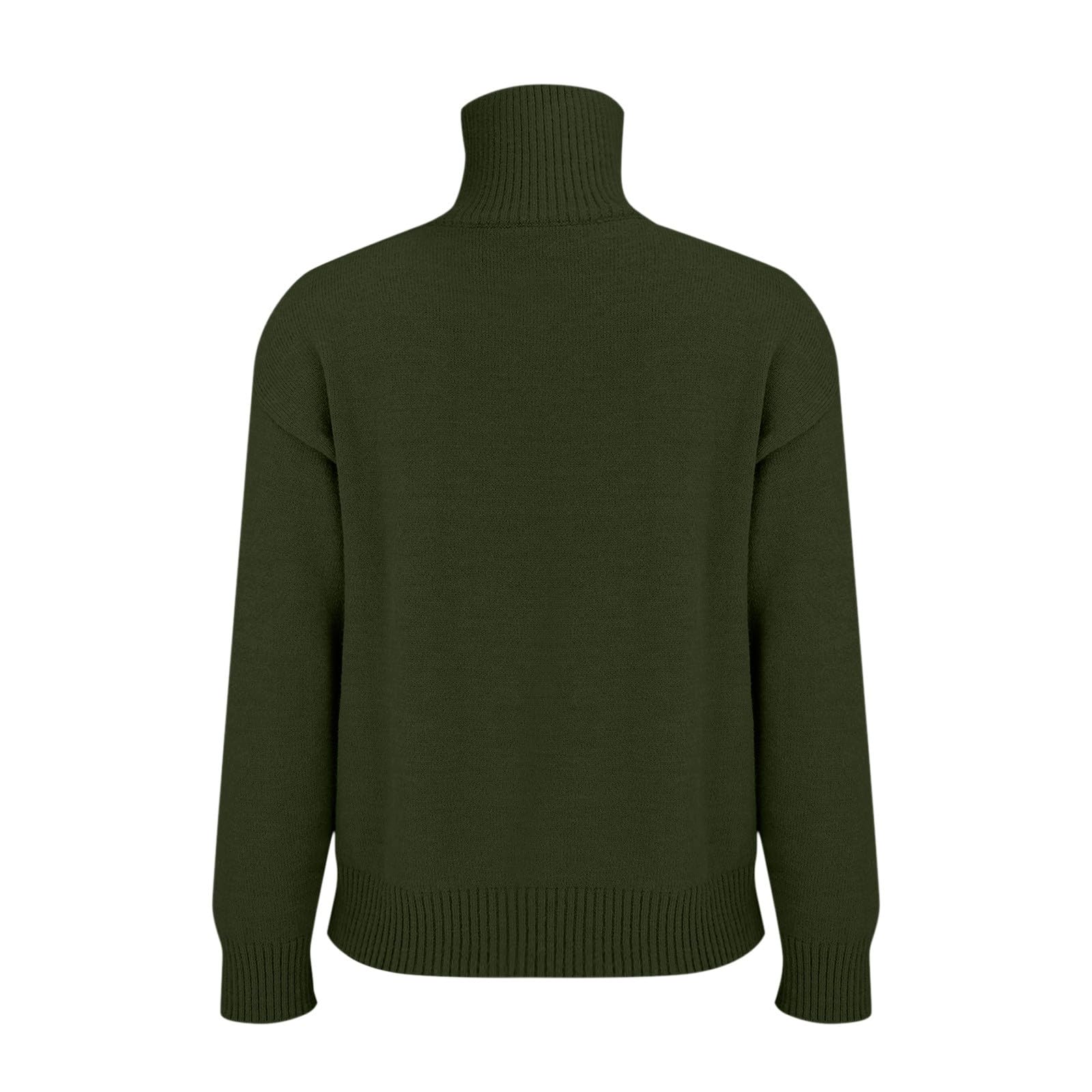 Pull Col Camionneur Femme Hiver Chaud Tricoté Pulls Chic et Élégant Pullover Décontracté Asymetrique Manches Longue Sweat Tunique Automne Sweatshirts Casual Hauts