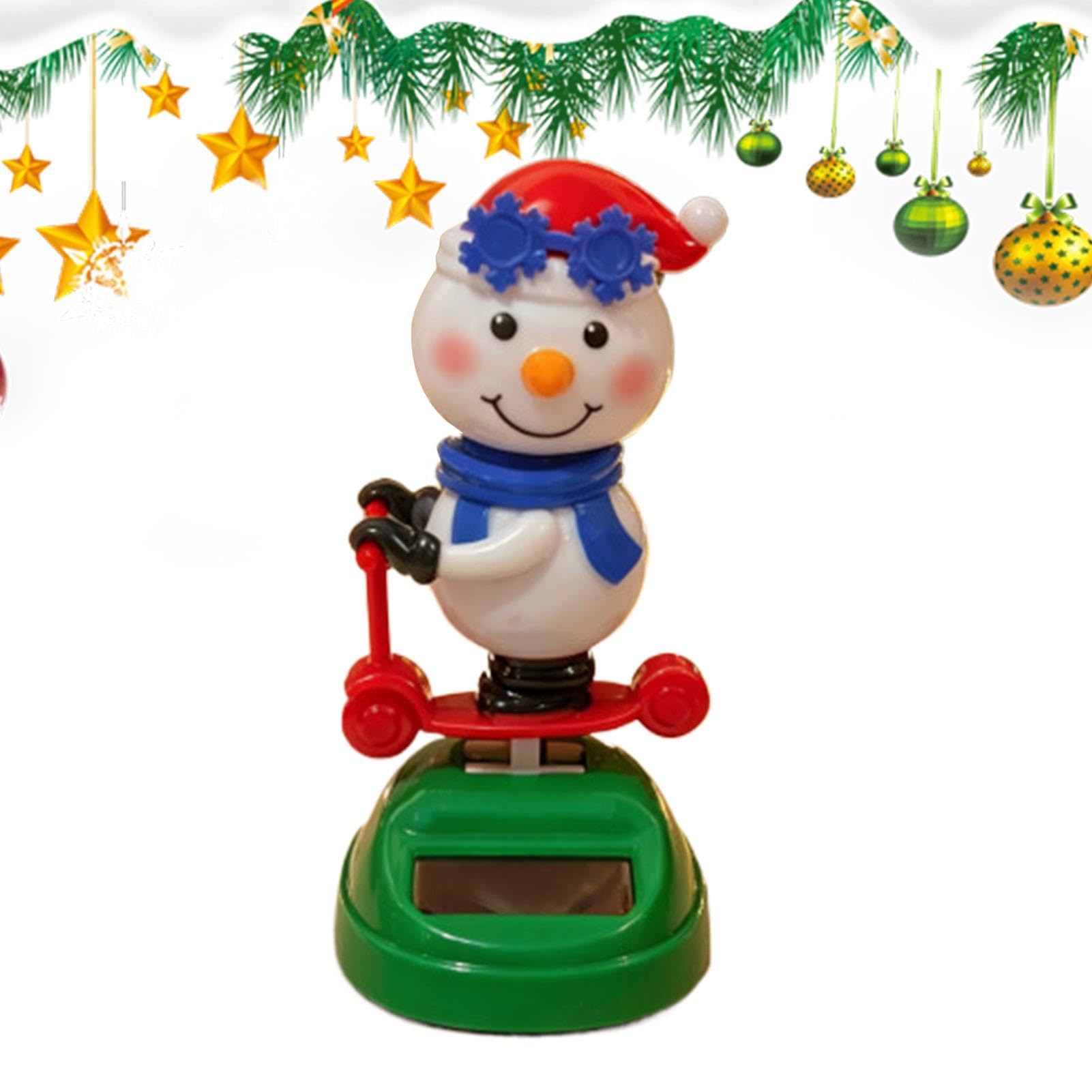 Statuetta a energia solare da cruscotto a forma di Babbo Natale