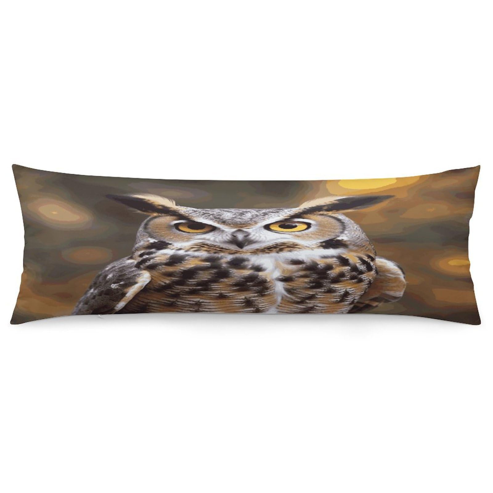 Owl Birds Pillow Case Soft Breathable Long Pillowcover Pillow Protector Suitable for Sofas Car Chairs and Any Room