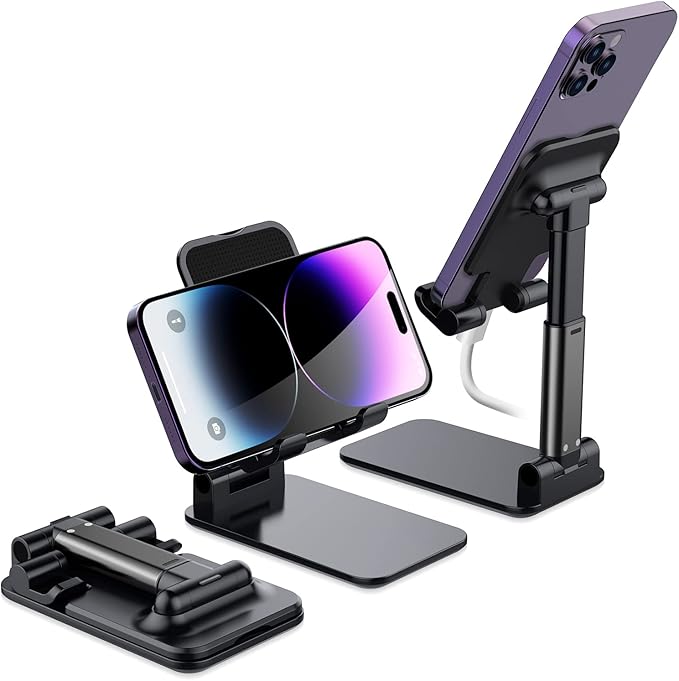 Yoozon Cell Phone Stand for Desk Fully Foldable & Height
