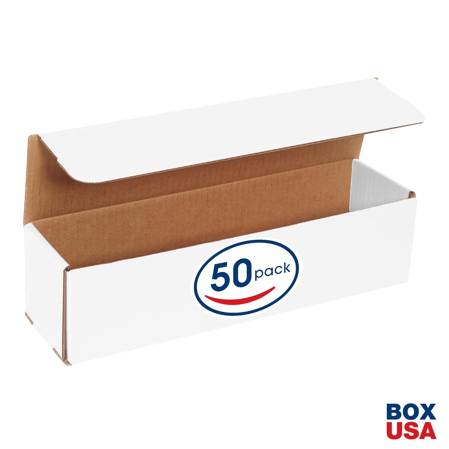 box usa bmlrbl 13 1/2"l x 3 1/2"w x 3 1/2"h, white (pack of 50) white (150) 13 1/2" x 3 1/2" x 3 1/2", 50-pack 200#/ect-32-b corrugated