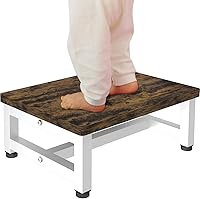 Vista 8 de Taburete de Paso de Madera para Niños Pequeños, Niños y Adultos, Taburetes de Paso Resistentes con Capacidad de Carga de 300 Libras, Taburete
