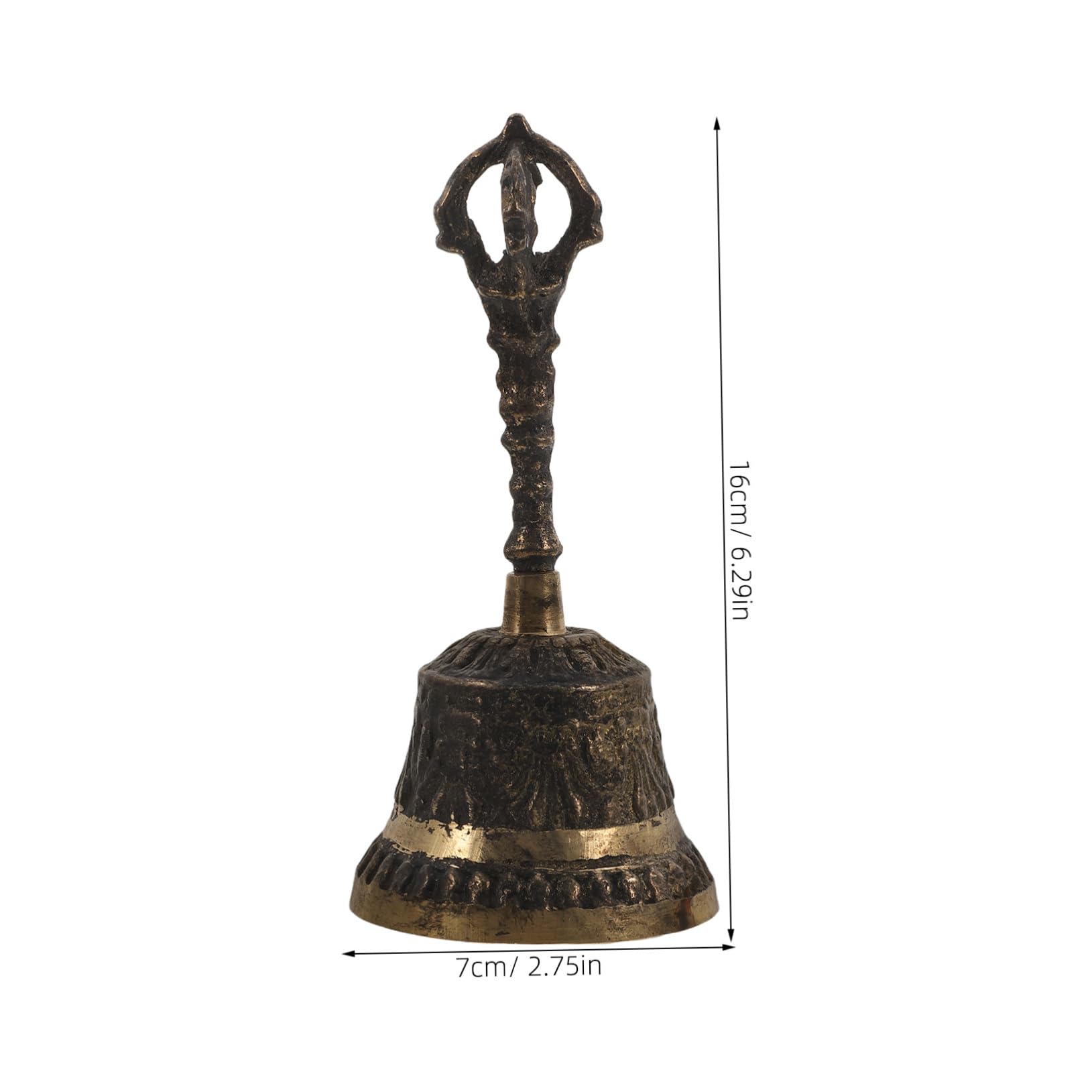 HOMSFOU Call Bell Multipurpose Hand Bell for Home Pet Training and Classroom Use Loud and Pleasant Sound Construction Simple Design for Caregivers and Customers