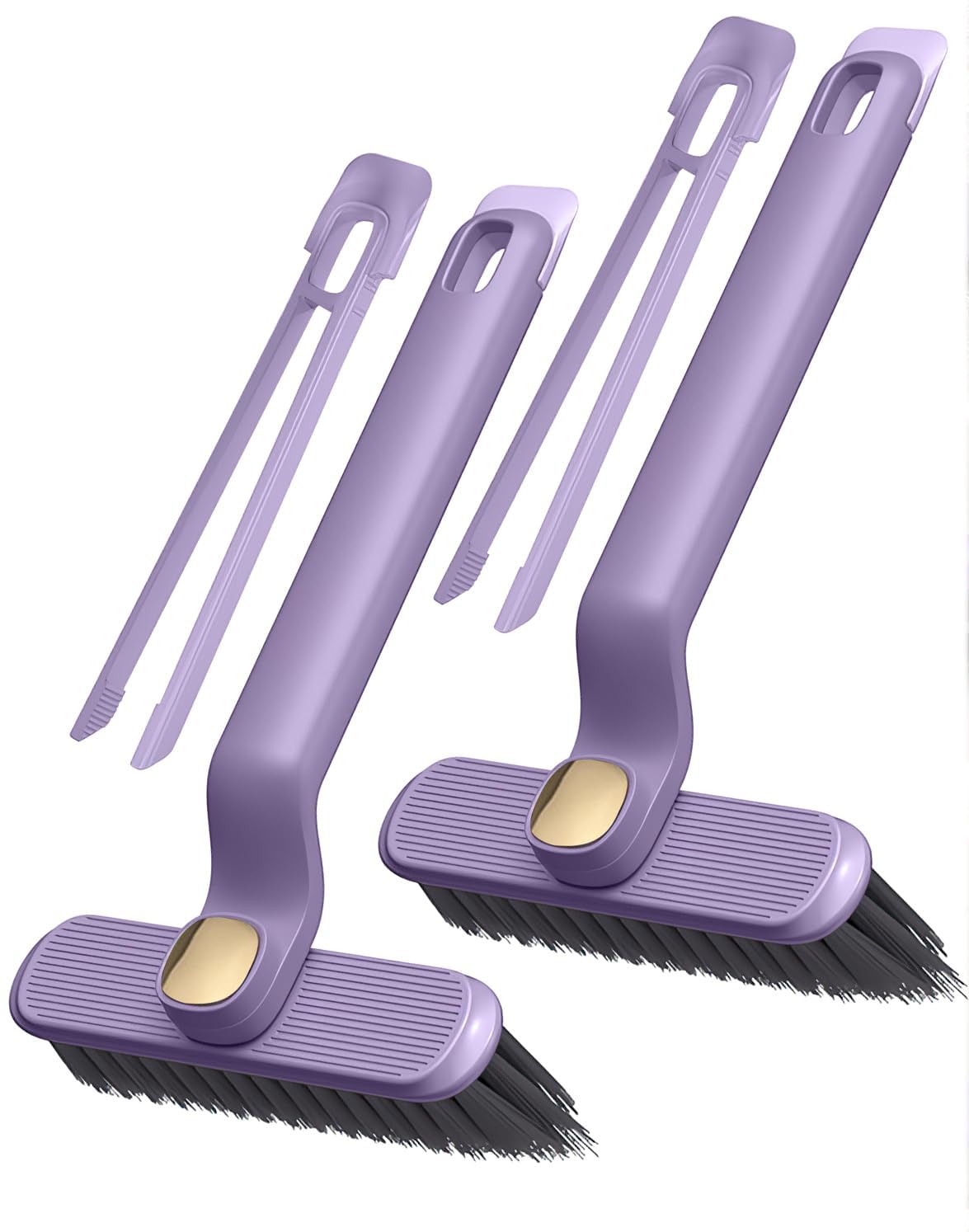 FWUNYVN 6-Piece Multi-Function Rotating Crevice Cleaning Brush Set - Hard Bristle Tool For Bathroom, Kitchen Tiles, Corners
