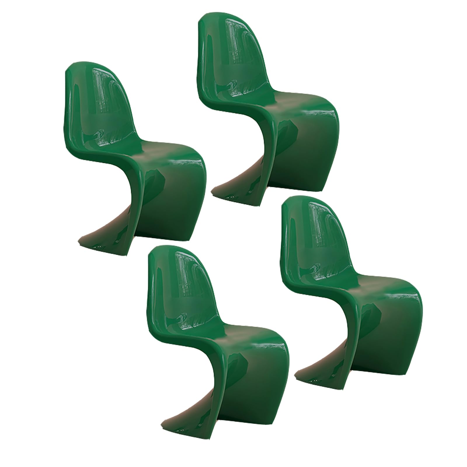 Nowoczesne ergonomiczne krzesła do jadalni, zestaw 2 szt., wielofunkcyjne krzesła do domu i biura (czerwone)