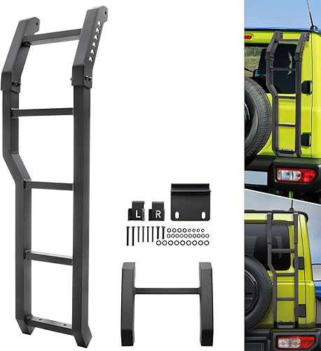 MotorFansClub Escalera de puerta trasera para Suzuki Jimny Jb64w Jb74w 2019 2020 2021 Escalera para puerta trasera