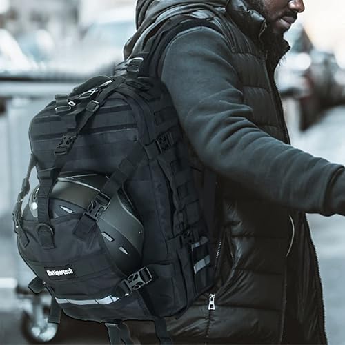 Miniatura 7 de Mochila para casco para motocicleta ciclismo soporte impermeable de gran capacidad bolsa de almacenamiento para casco mochila de senderismo escolar