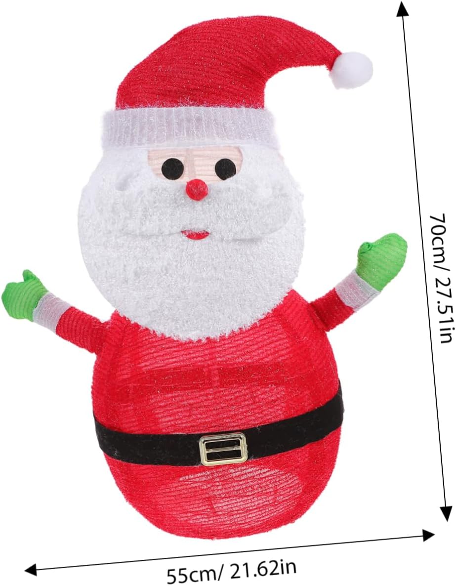 Foldable Lighted Snowman Ornament for Christmas Decor Indoor Outdoor Holiday Display Illuminated Glow Space-Saving Design Battery Operated Requires Aa Batteries