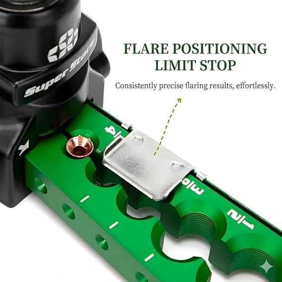 Flaring Tool Kit for 1/4 - 3/4 HVAC Tools Tube Flare Tool Kits 45 Eccentric Tubing Flaring Tool with Pipe Cutter & Deburring Tool for Copper Aluminum Pipes Refrigeration Air Conditioner Repair
